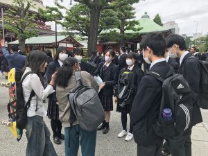 街歩き with 留学生―2学年校外学習―