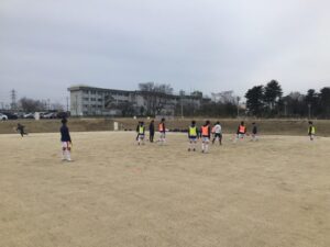 男子サッカー部　練習試合　日大二高