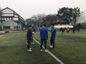 男子サッカー部　卒部式