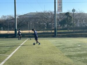 男子サッカー部　新年　始動開始