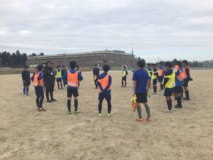 男子サッカー部　入間基地病院グラウンド練習