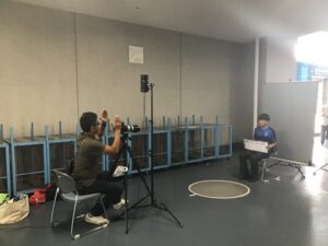 高校サッカー選手権　公開抽選　プログラム写真撮影