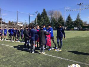 男子サッカー部　卒部式