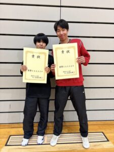 バドミントン部　会長杯ダブルス大会　結果報告