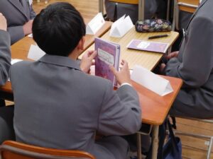 東金子中学校の2年生が授業を体験ーー17日