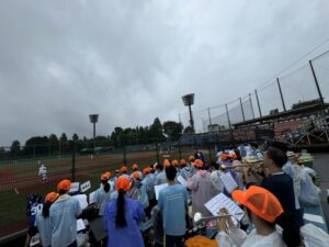 吹奏楽部　野球応援に参加しました！