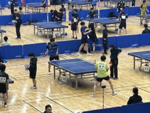 卓球部　三年生を送る会