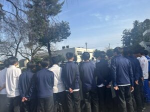 男子サッカー部　練習試合　川越西戦