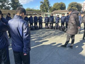 男子サッカー部　練習試合　対深谷第一高校