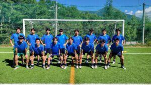 男子サッカー部　長野県女神湖合宿最終日