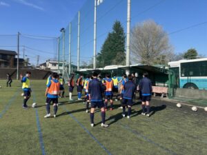 男子サッカー部　練習再開