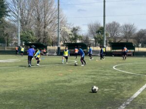 男子サッカー部　新入生練習体験