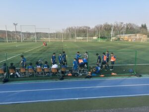 男子サッカー部　練習試合　武蔵越生