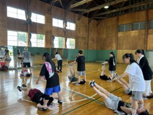 ダンス部　夏期合宿初日