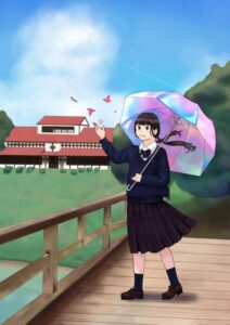 第5回まるひろ文化祭で美術部、写真部、書道同好会が展示します。