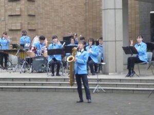吹奏楽部　入間市博物館にて演奏しました