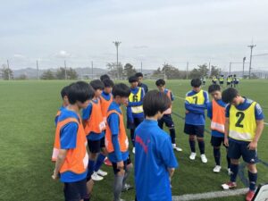 男子サッカー部　遠征初日