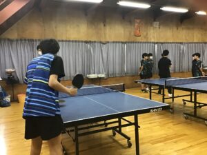卓球部　今年度初の対外試合
