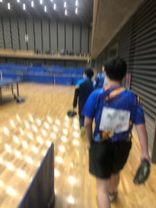 卓球部　西部地区大会　団体戦