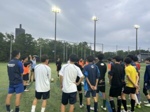 男子サッカー部　公式戦に向けての練習