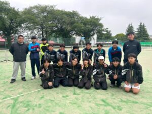 男子テニス部　団体戦県大会出場！